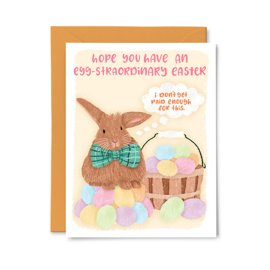 Egg-straordinary Easter Bunny Greeting Card