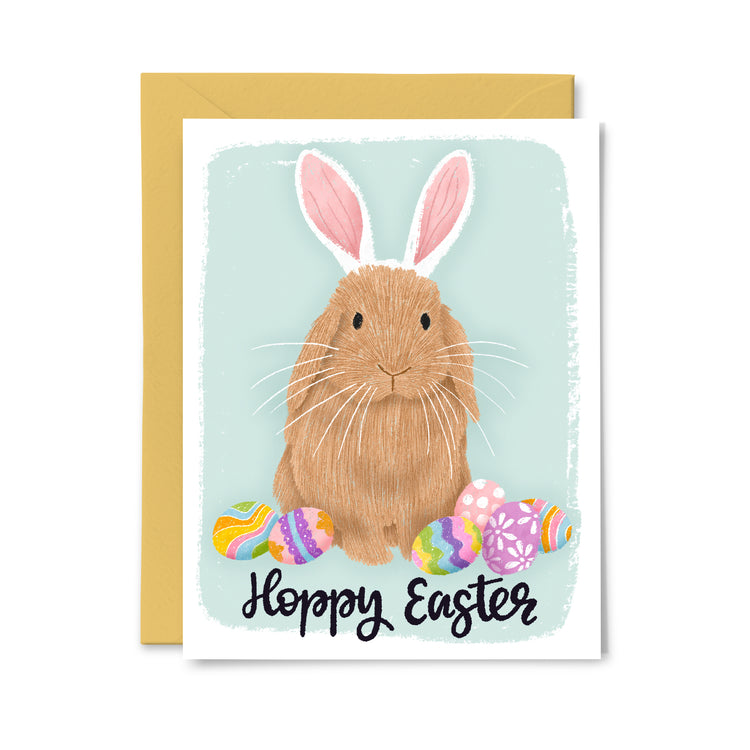 Hoppy Easter Bunny Greeting Card