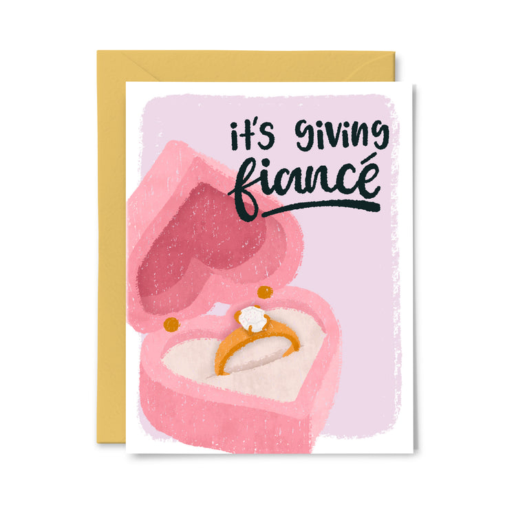 It's giving Fiance Greeting Card