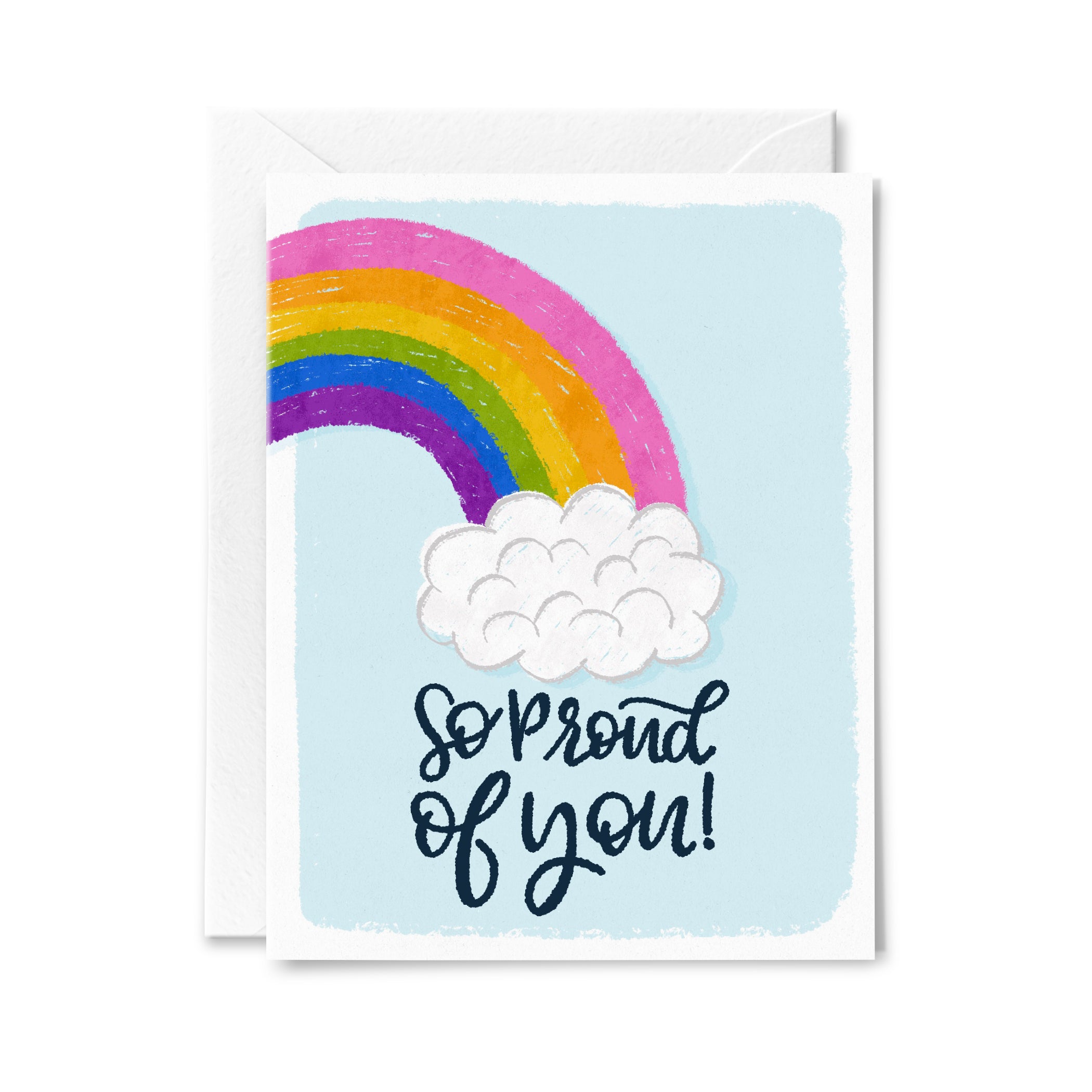 Proud of You Rainbow Greeting Card – paperbunnypress